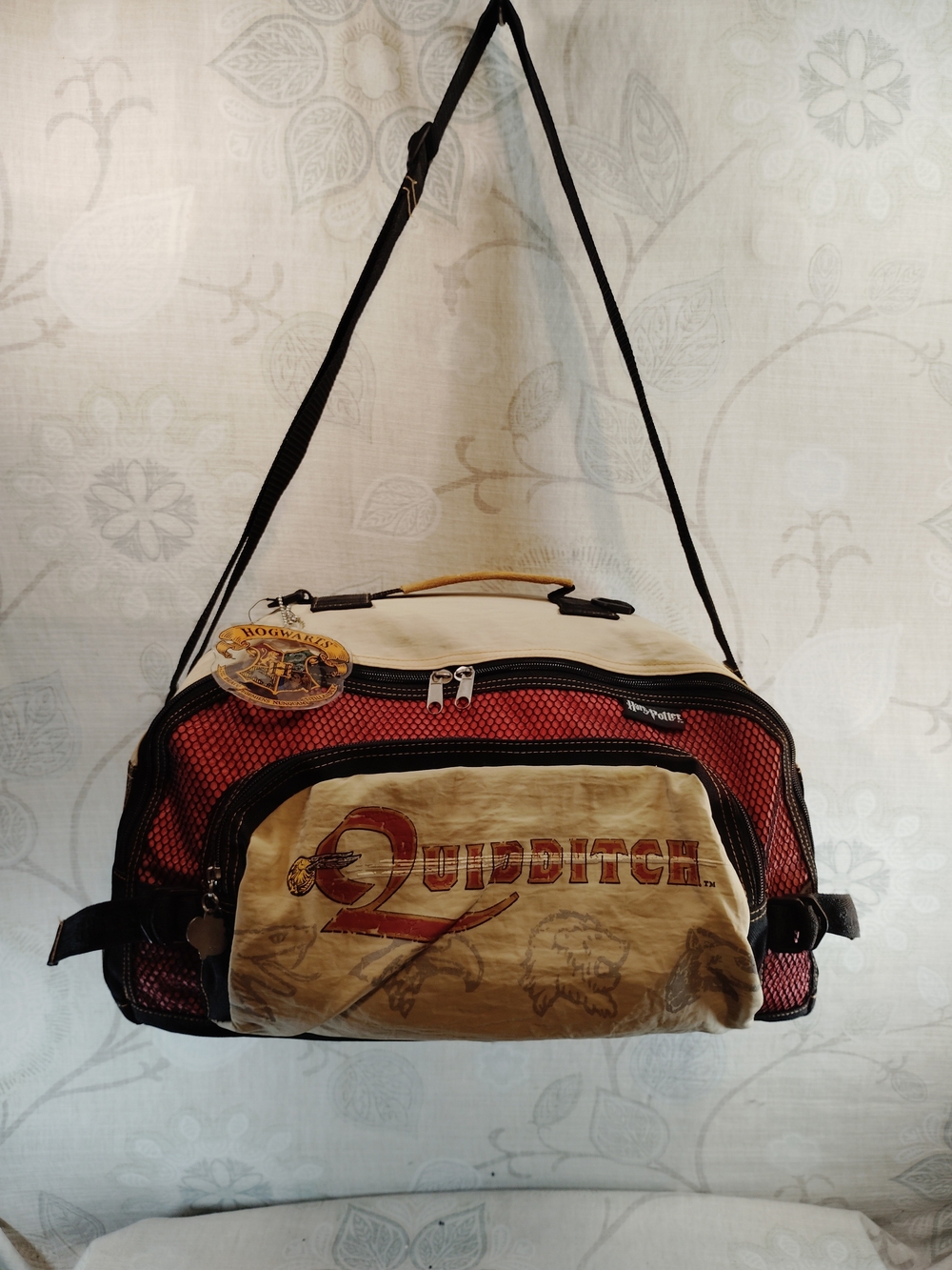 Harry Potter Quidditch Duffle Bag in Red and Cream